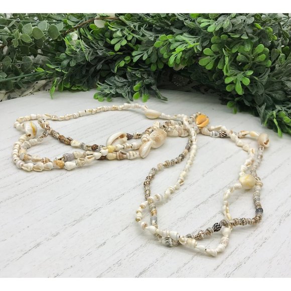Necklaces - Bone, Brown/Cream Ovals